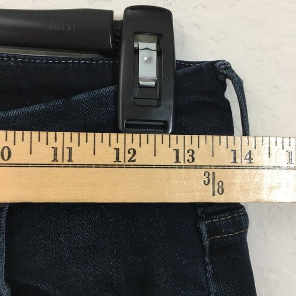 Mother Jean Womes High Waisted Looker Ankle Fray Last Call 26x27 Blue Dark Wash - Picture 4 of 14